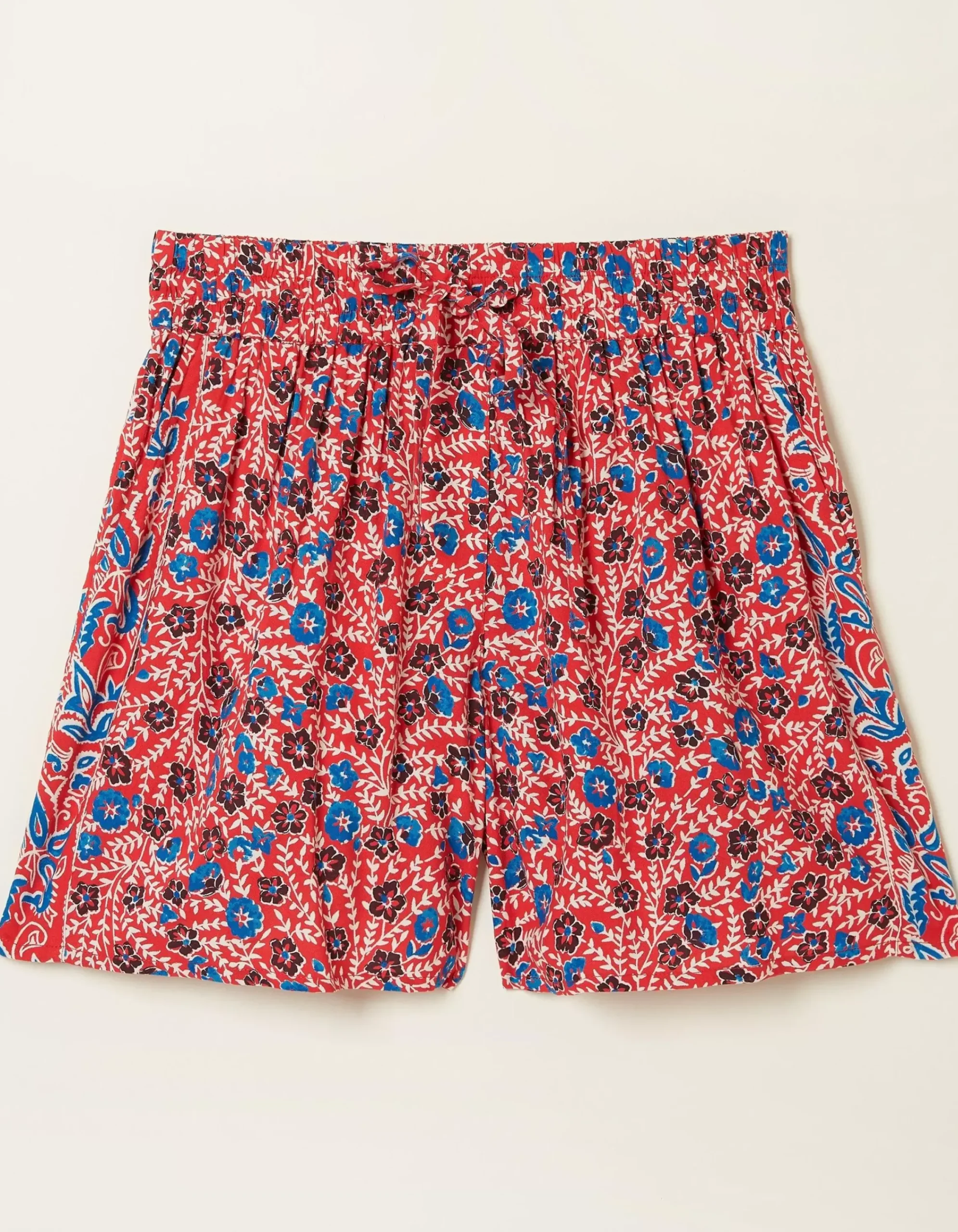 FatFace Woodblock Flippy Shorts Tomato Red Sale