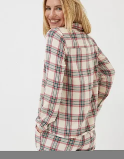 FatFace Woodland Check Nightshirt Ivory Online