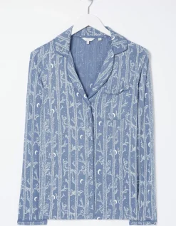FatFace Woodland Tree Nightshirt Chambray Blue Online