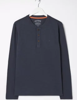 FatFace Woodside Slub Henley Navy Discount