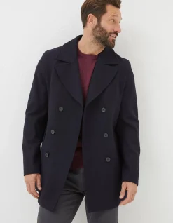 FatFace Wool Peacoat Navy Best
