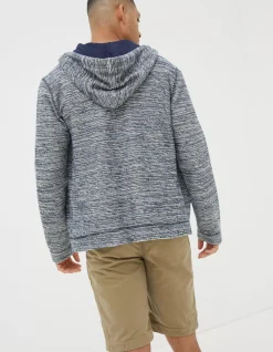 FatFace Woolacombe Zip Through Hoodie Navy