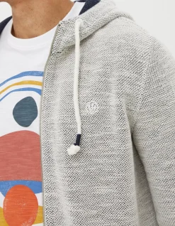 FatFace Woolacombe Zip Through Hoodie Oatmeal Online