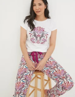 FatFace Zebra Graphic T-Shirt Ivory
