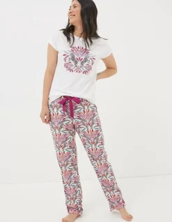 FatFace Zebra Graphic T-Shirt Ivory